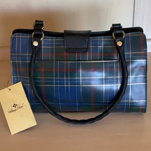 New with tags Patricia Nash purse. Blue green tartan.  No chain attached.